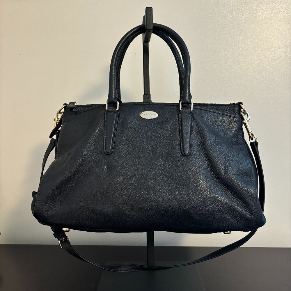 Coach Black Leather Satchel